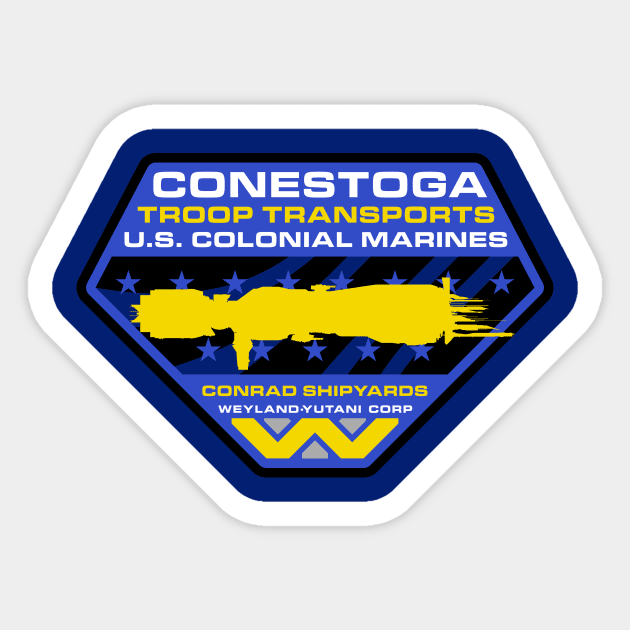 Conestoga Color Large Sticker by Ekliptik